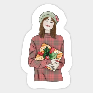 Christmas girl (7) Sticker